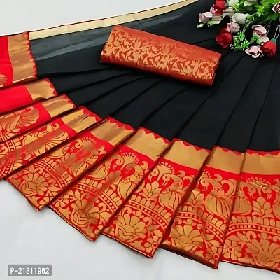 Cotton Silk Woven Design Saree with Blouse piece