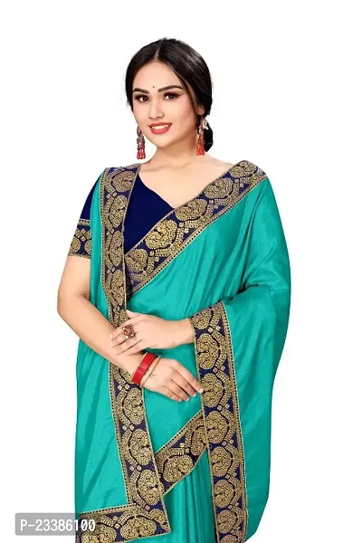 Art Silk Lace Work Saree with Blouse piece