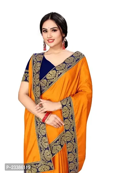 Art Silk Lace Work Saree with Blouse piece-thumb0