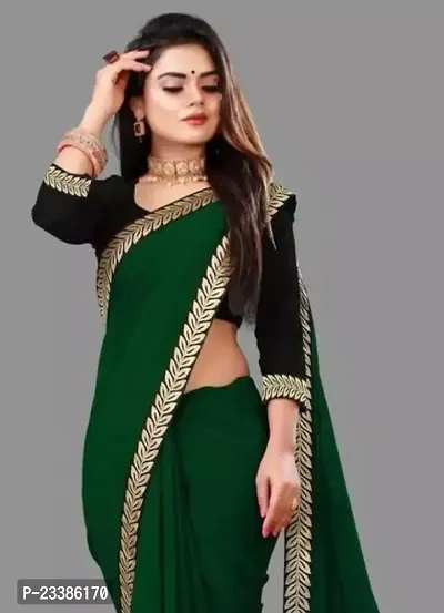 Art Silk Lace Work Saree with Blouse piece