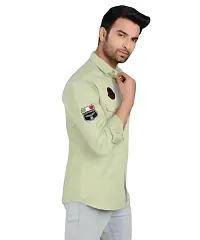 AARADHYA CREATIONS Men's Solid Casual Cotton Blend Fullsleeve Shirt (Green).(Modal No:-Shirt-01-Green_Medium).-thumb1