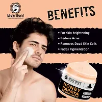 Mister Beard Honey Papaya Scrub Pack 100Gm|For Clearing Impurities And Clogged Pores, Spot Removal, Brightening And Lightening With Papaya Extracts Revitalizing, Tan Removal Scrub-thumb1