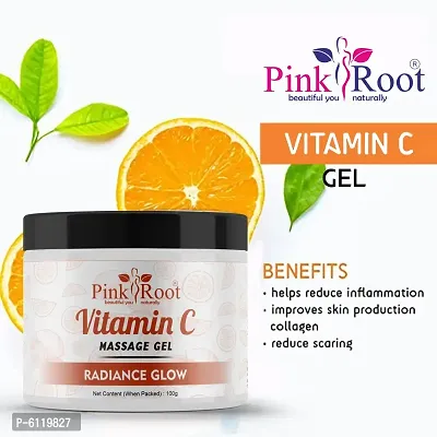 Pink Root Vitamin C Massage Gel 100gm With Apple Oil Balancing Facewash 100ml-thumb2