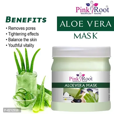 Pink Root Aloevera Mask Enriched With Natural Aloevera - 500 Grams-thumb4