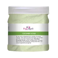 Pink Root Cucumber Scrub With Skin Whitening And Cucumber Extracts - 500 ml-thumb1