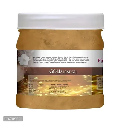 Pink Root Gold Gel Leaf Gel With Jasmine And Gold Leaf Extract - 500 Grams-thumb3