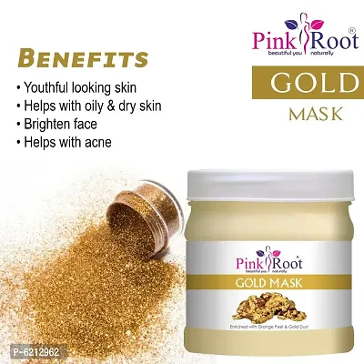 Pink Root Gold Mask Enriched With Orange Peel And Gold Dust - 500 Grams-thumb4