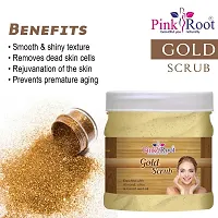 Pink Root Gold Scrub Enriched With Almond, Olive And Carrot Seed Oil - 500 ml-thumb3