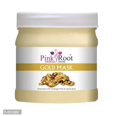 Pink Root Gold Mask Enriched With Orange Peel And Gold Dust - 500 Grams-thumb0