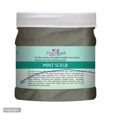 Pink Root Mint Scrub Enriched With Multi-Fruit Enzyme - 500 ml-thumb2