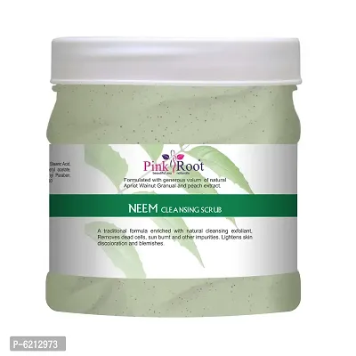 Pink Root Neem Scrub Cleansing Scrub Enriched With Natural Cleansing Exfoliant - 500 ml-thumb2