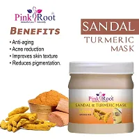 Pink Root Sandal And Turmeric Mask, Mask With Aloe Vera - 500 Grams-thumb3