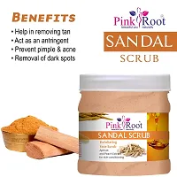 Pink Root Sandal Scrub Exfoliating Face Scrub Apricot And Peach Extract For Skin Conditioning - 500 ml-thumb3