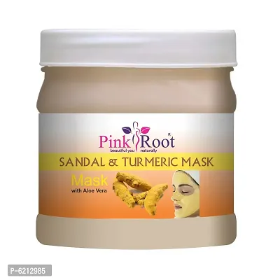 Pink Root Sandal And Turmeric Mask, Mask With Aloe Vera - 500 Grams-thumb0