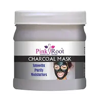 Pink Root Charcoal Mask 500g with Pink Root Charcoal Scrub 500g Combo-thumb1