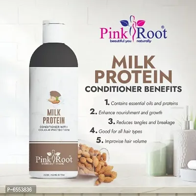 Pink Root Milk Protein Shampoo Conditioner With Olive Oil 100ml-thumb3