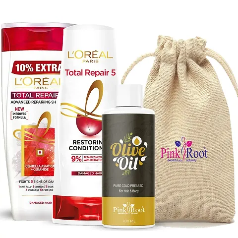 Pink Root Hair Oil With Hair Shampoos