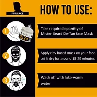 Mister Beard De Tan Mask 100Gm|Clears Impurities, Tan Removal And Sun Damage Cleanses And Removes Dirt And Dead Skin Cells-thumb4