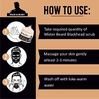 Mister Beard Blackhead Scrub 100Gm|Remove Blackheads And Provides You Clear Skin-thumb4