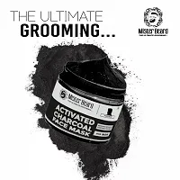 Mister Beard Activated Charcoal Face Mask 100Gm|Detan Clay Mask - Infused With Activated Charcoal And Menthol - Cleanses And Hydrates Skin-thumb2