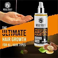 Mister Beard Moroccan Argan Hair Oil, Promotes Hair Growth, Hair-Fall Control ,100Ml-thumb2