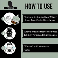 Mister Beard Acne Control Face Mask 100Gm|Anti-Inflammatory Face Pack Reduces Pimples, Blemishes, And Clogged Pores-thumb4