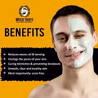 Mister Beard De Tan Mask 100Gm|Clears Impurities, Tan Removal And Sun Damage Cleanses And Removes Dirt And Dead Skin Cells-thumb1