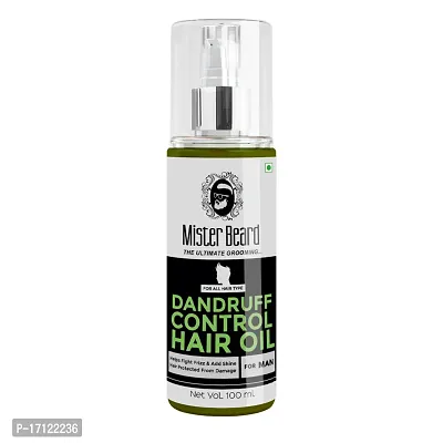 Mister Beard Dandruff Control Hair Oil |Removes Dandruff, Prevents Itching, Scalp Nourishment |Hair Oil For Men 100Ml