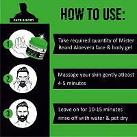 Mister Beard Aloe Vera Gel Face Moisturizer 100Ml|Acne Free Skin, Deep Hydrates Skin-thumb4