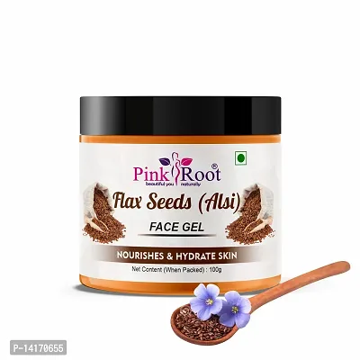 Essential Pink Root Flax Seeds Face Gel 100Ml-thumb0