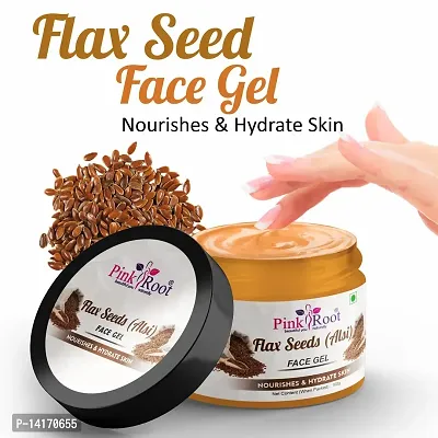 Essential Pink Root Flax Seeds Face Gel 100Ml-thumb3