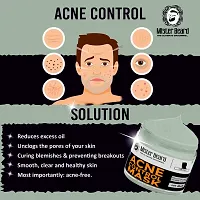 Mister Beard Acne Control Face Mask 100Gm|Anti-Inflammatory Face Pack Reduces Pimples, Blemishes, And Clogged Pores-thumb1