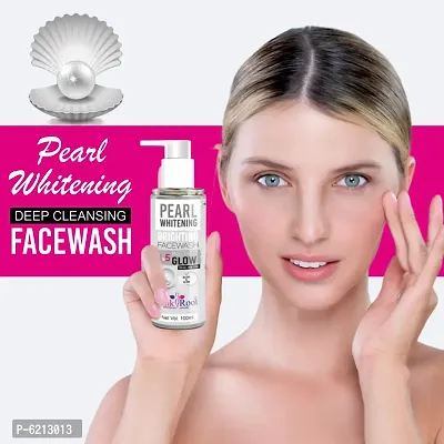 Pink Root Pearl Whitening Face Wash - 100 ml-thumb2