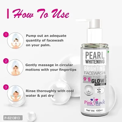 Pink Root Pearl Whitening Face Wash - 100 ml-thumb5