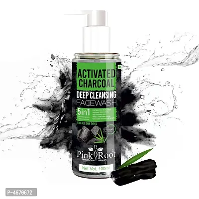 Pink Root Activated Charcoal Deep Cleansing Face Wash 100ml