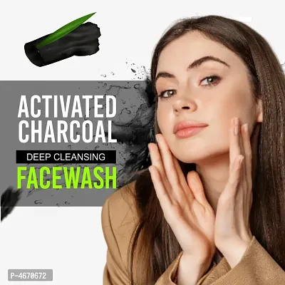 Pink Root Activated Charcoal Deep Cleansing Face Wash 100ml-thumb3