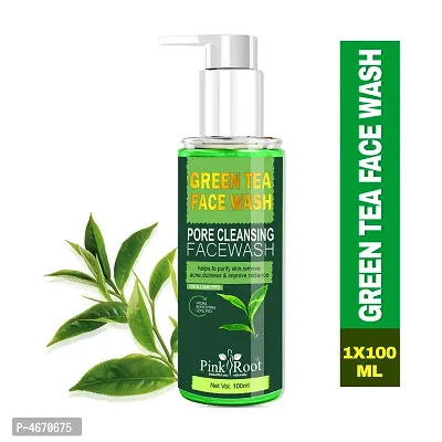 Pink Root Green Tea Pore Cleansing Face Wash 100ml-thumb0