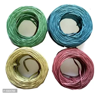 Plastic Packing Rope Roll for Home Garden and Commercial Use Sutli Dori Packing Rassi Thread Cord Twing String Roll Pack of 4 (300 Gram Approx)-thumb0