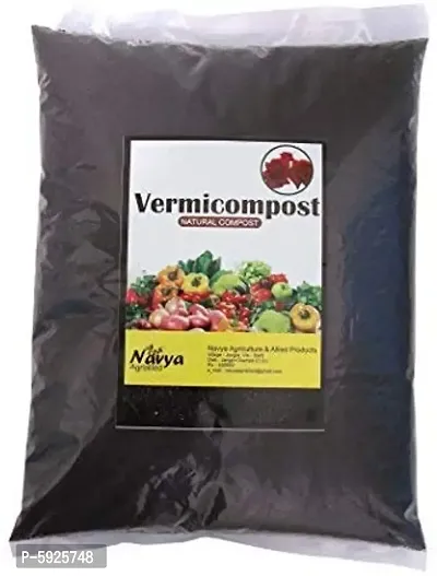 Vermicompost Organic Fertilizer for Home and Kitchen Garden 1 Kg-thumb0