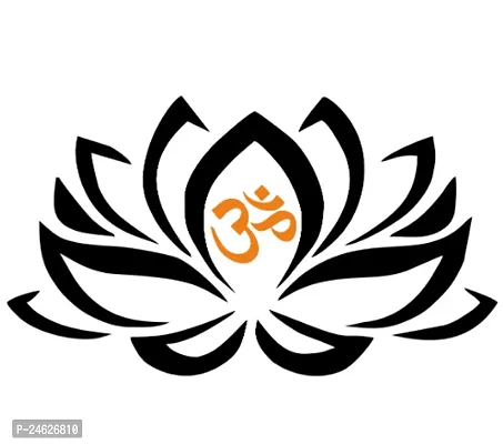 New Om Symbol In Lotus Decorative Wall Sticker-48CmX 84-thumb0