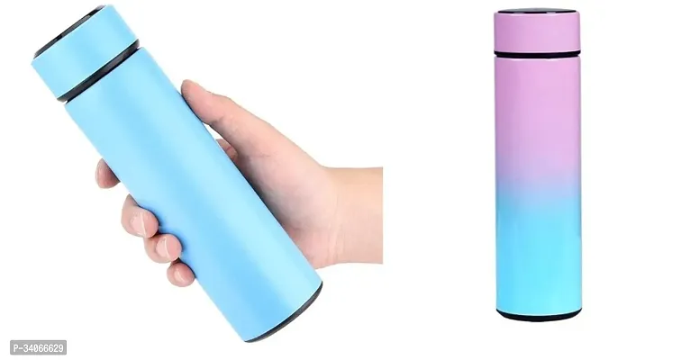 Temperature Display Water Bottle Double Wall Vacuum  Drink Flasks Smart Water Cup for Travel for Hot  Cold Drinks Pack Of 2