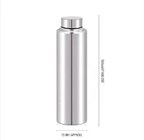 Elegant Stainless Steel Fridge Water Bottle- 1000 ml Each, Pack Of 3-thumb1