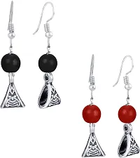 Kaima Oxidised Silver Multicolor Jewellery Set Pack of 2-thumb1