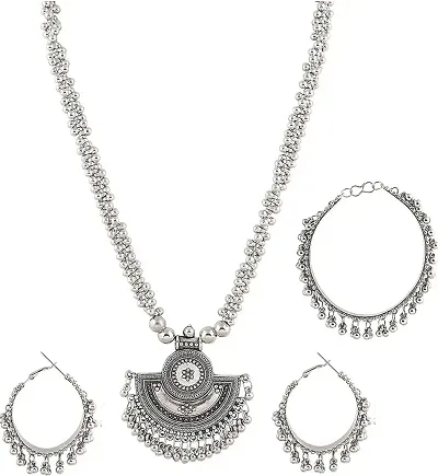 Oxidised Silver Necklace Sets