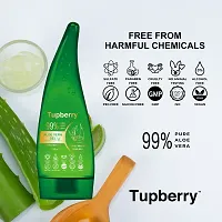 Tupberry Aloe Vera Gel For Face Body and Hair - 100% Natural-thumb3