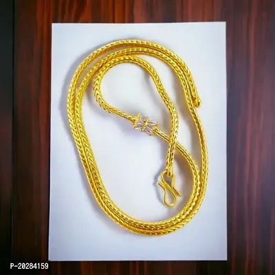 24-inch Choki Cobra Chain For Women  Girls. (Cobra chain/mopu chain/Kodi chain/mugappu/murukku/mopu necklace)-thumb0