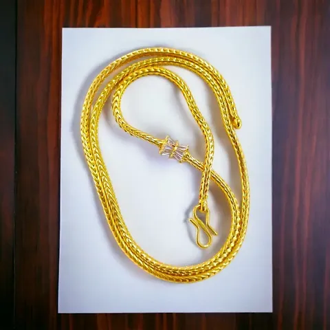 24-inch Choki Cobra Chain For Women  Girls. (Cobra chain/mopu chain/Kodi chain/mugappu/murukku/mopu necklace)