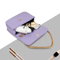 TATUAA Purple Casual Travel Styles Chain Shoulder Slingbag For Women-thumb3