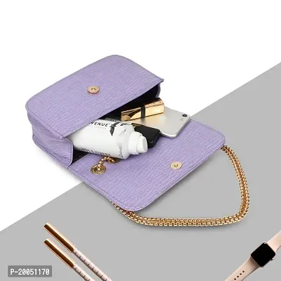 TATUAA Purple Casual Travel Styles Chain Shoulder Slingbag For Women-thumb4