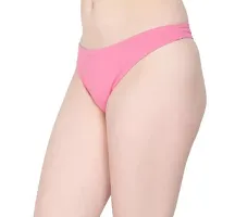 PinkScooter Women's Daily Use Low Rise G-String Cotton Blend Thong Panties-thumb2